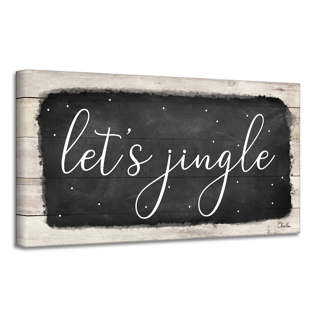 Ready2HangArt 'Let's Jingle' Holiday Canvas Wall Art by Olivia Rose
