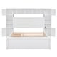 preview thumbnail 8 of 13, Queen Size Wooden Bed with All-in-One Cabinet, Shelf, Sockets & Twin XL Trundle - Stylish and Functional in White