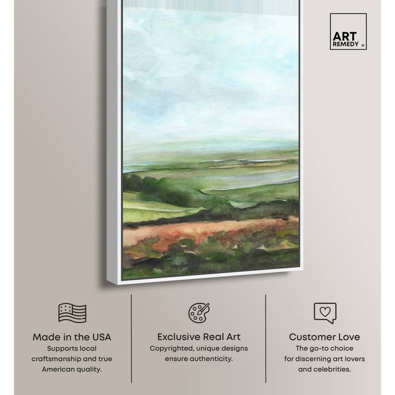 Watercolor Horizon Canvas by Art Remedy