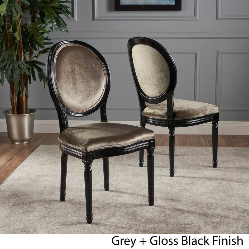 Phinnaeus Contemporary Velvet Dining Chairs (Set of 2) by Christopher Knight Home