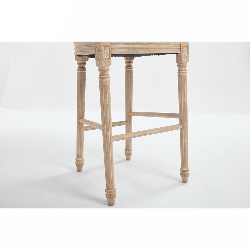 2PCS Cotton Linen Counter Height Dining Chair