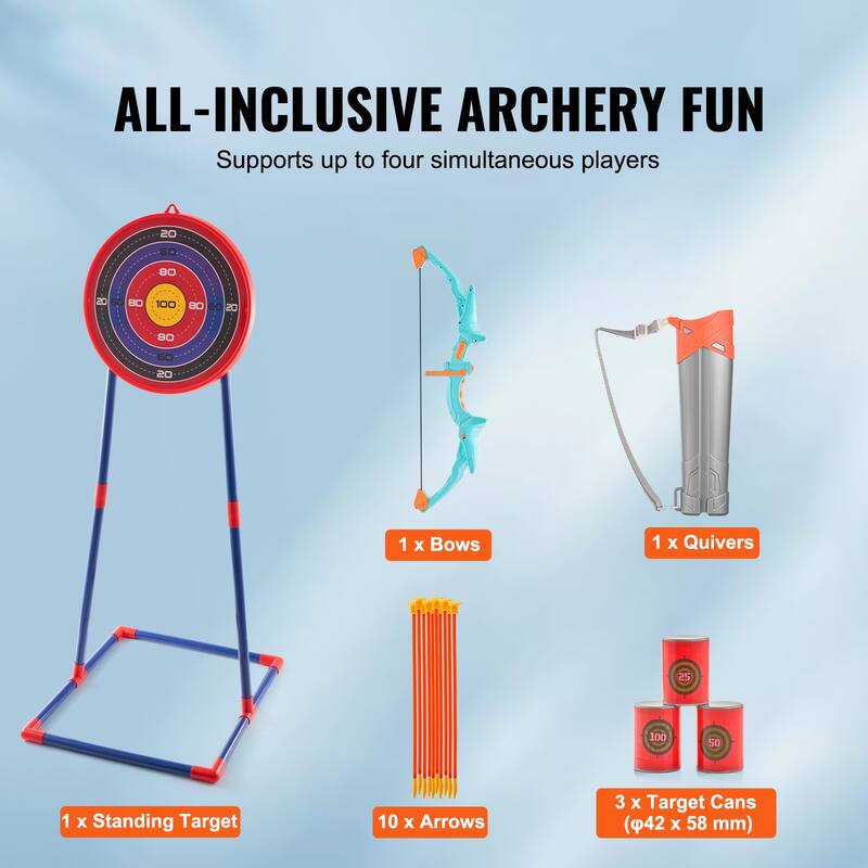 Bow and Arrow Set for Kids Outdoor Toy for Boys & Girls 6+ Years Old