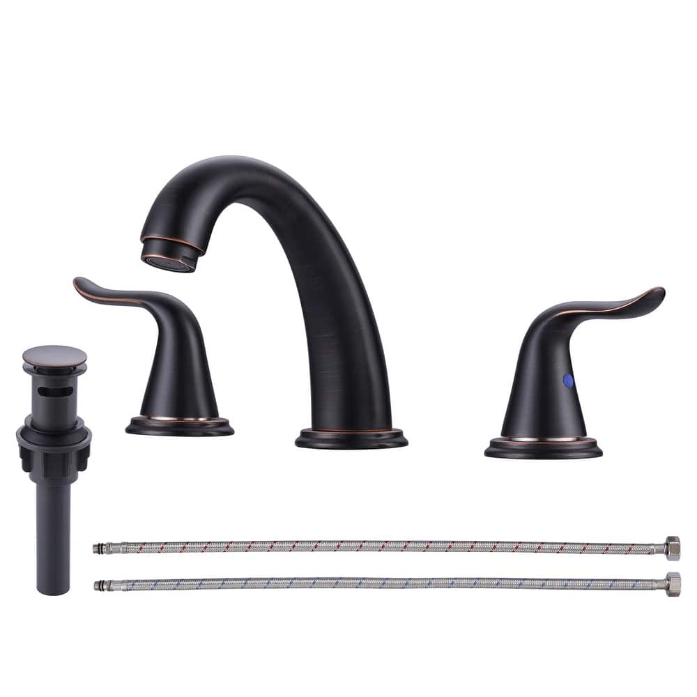 WOWOW Elegant Dual-Handle Bathroom Sink Faucet