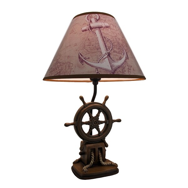Shop Captain S Destiny Ship S Wheel Table Lamp 19 X 12 X