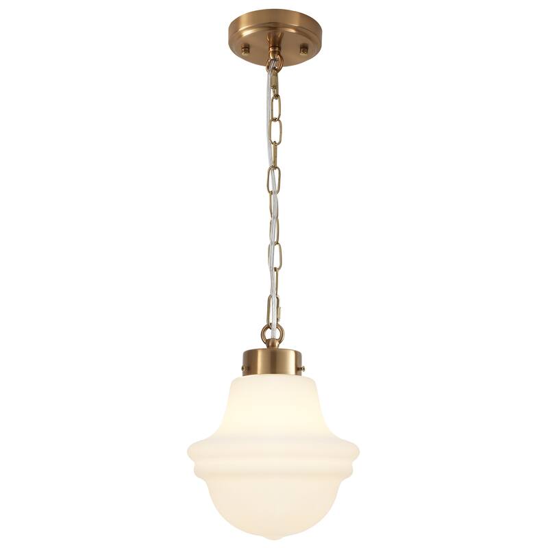1-Light Pendant Light with Glass Shade