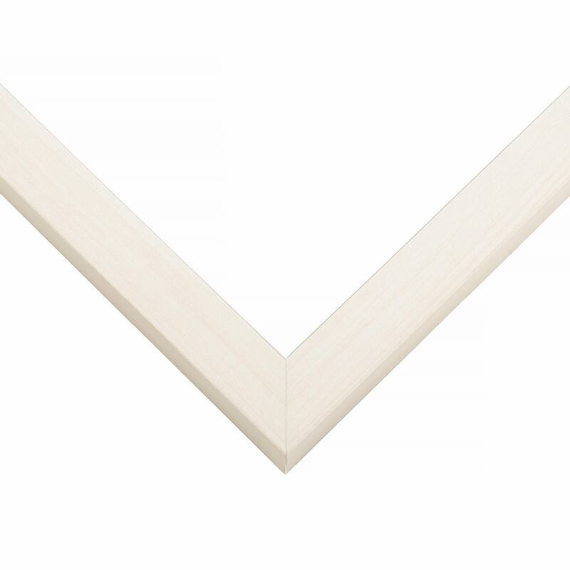 20x20 Shadow Box Frame White Washed Wood | With a 3/4" Usable Display Depth | Includes a Royal Blue Real Suede Texture Acid-Free