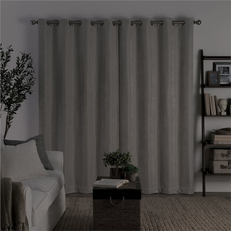 Eclipse Aura Draft Stopper Energy Saving 100% Blackout Grommet Top Curtain Panel