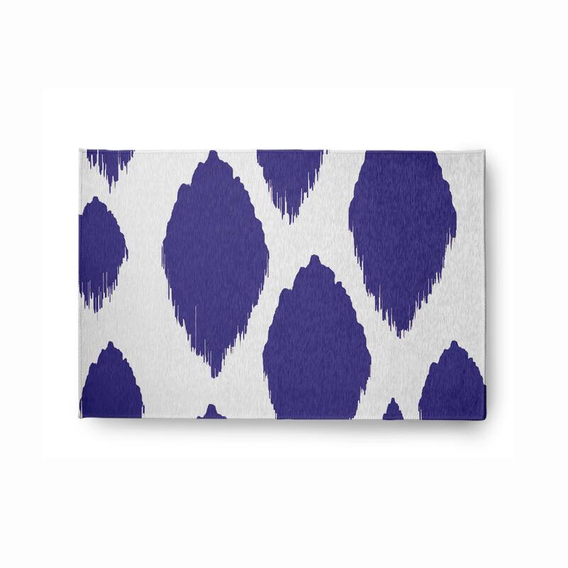Web of Ikat Soft Chenille Rug - 2' x 3' - Royal