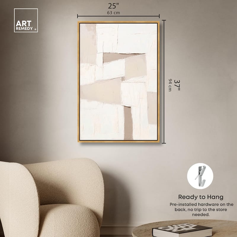 Plastered Planes I Canvas by Art Remedy
