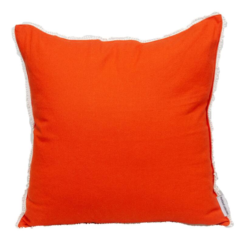 Solid Square Throw Pillow - 20" - Orange