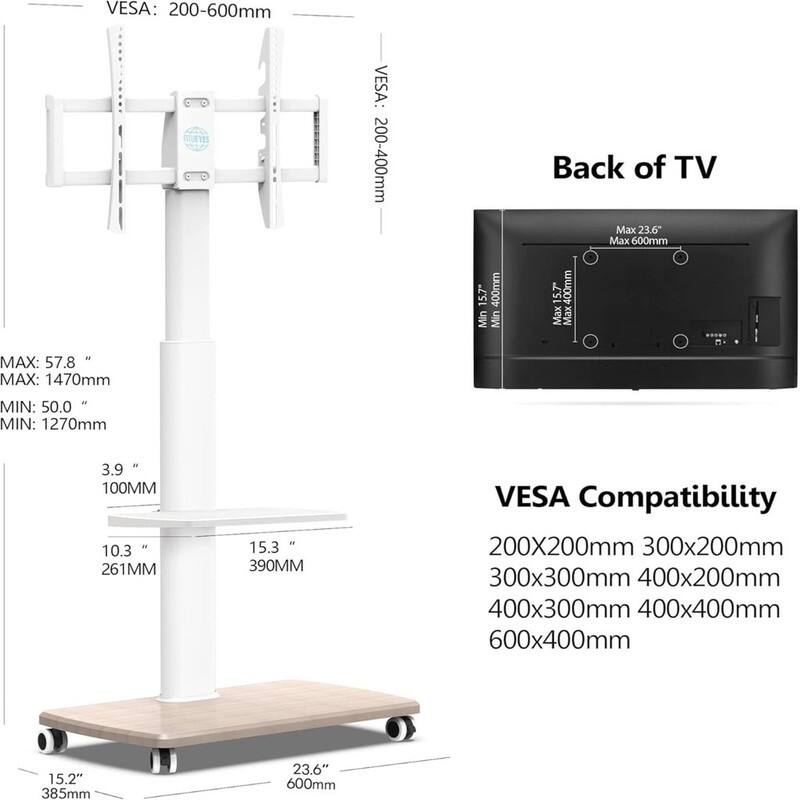 Rolling TV Stand