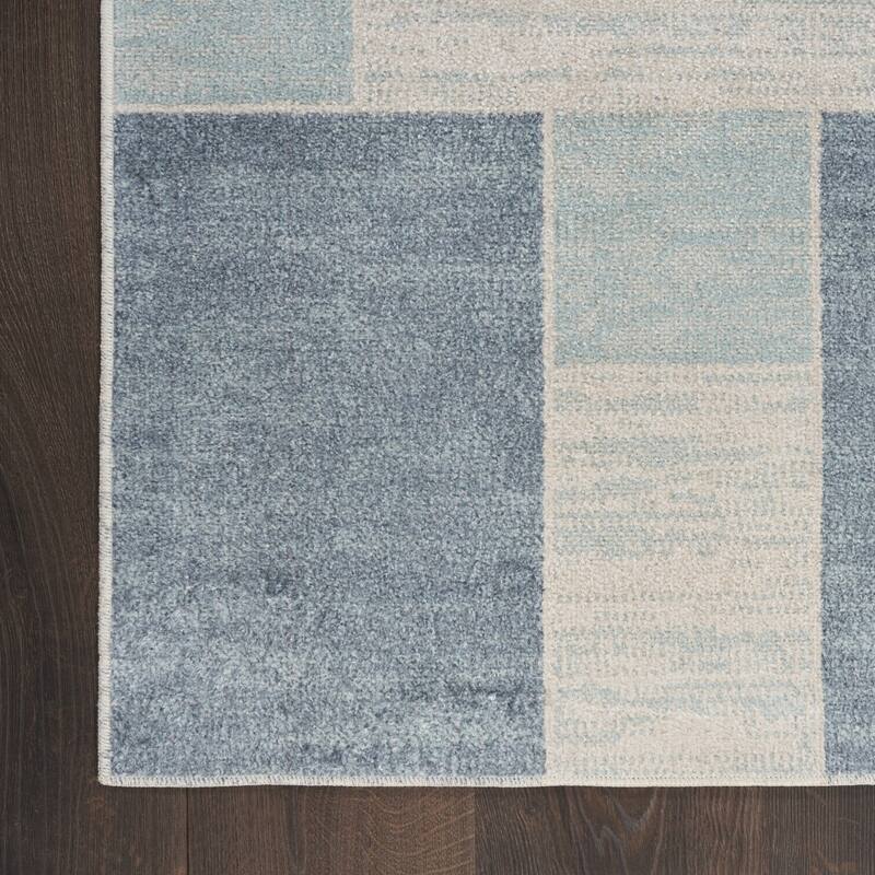 Midi Power Loomed Geometric Modern Area Rug By HomeRoots - 120' X '26' X '0.25