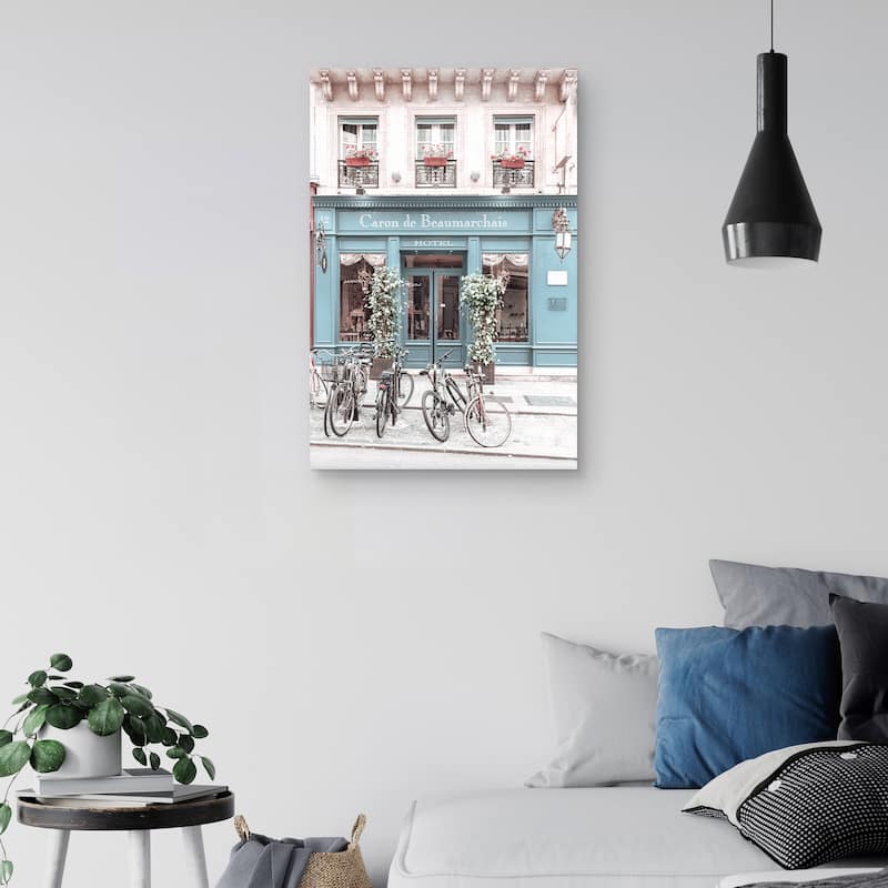 Paris Bikes by Heather Loriece Canvas Art Print