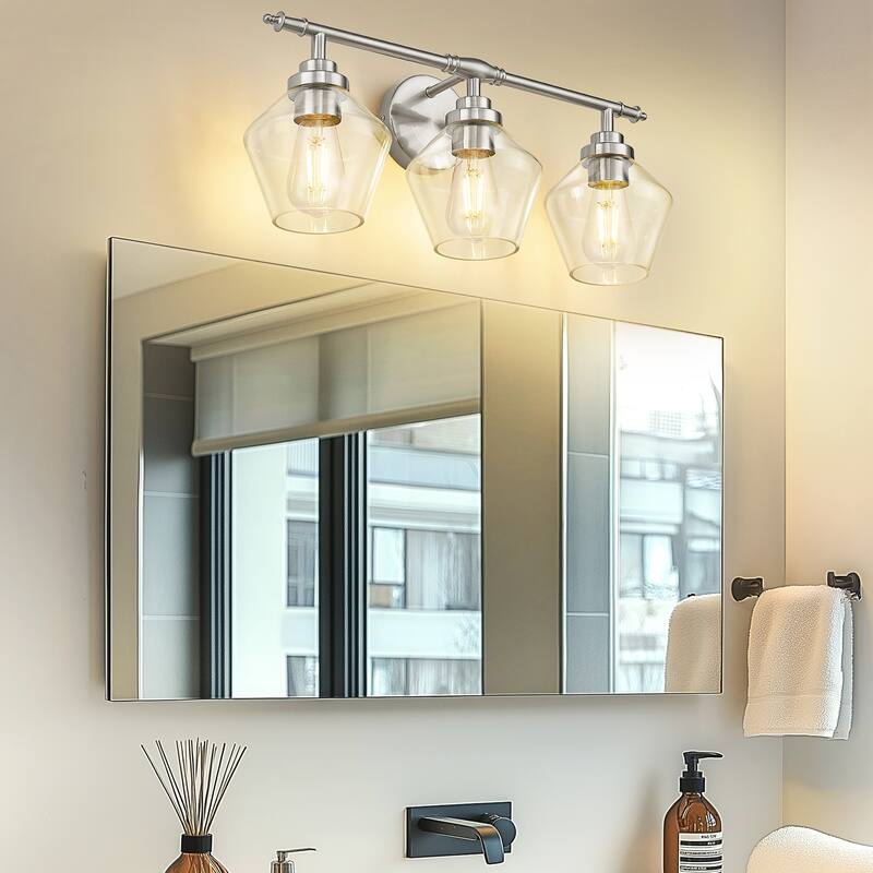 3/4-Light Modern Bathroom Vanity Light