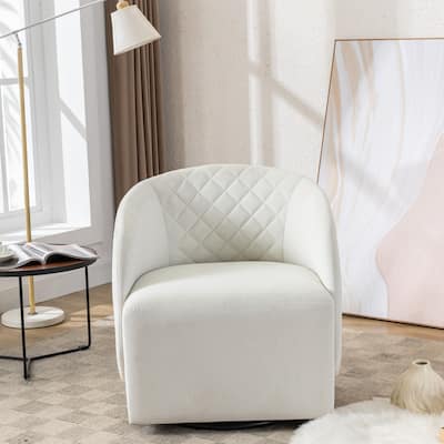 Velvet Fabric Swivel Chair For Living Room