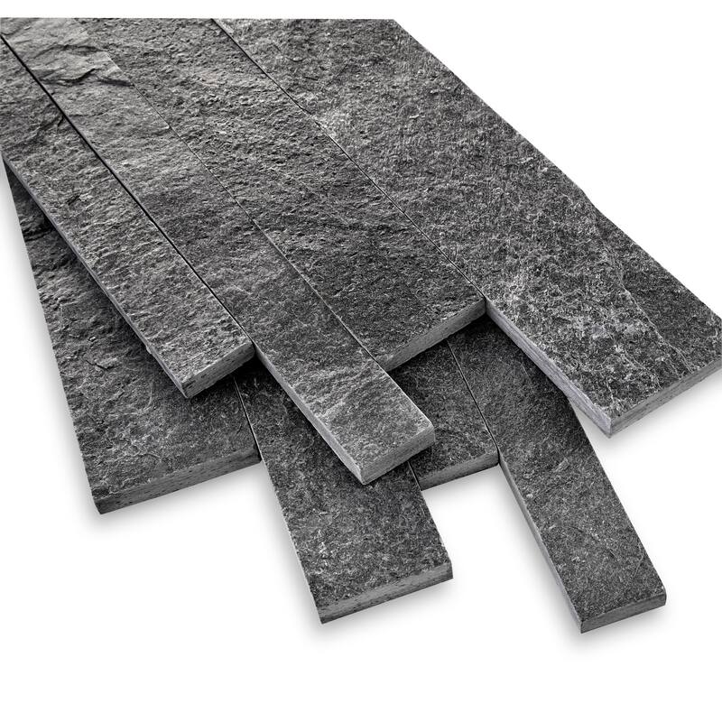 Linear Lines 6 in. x 12 in. Split Face Slate Wall Tile