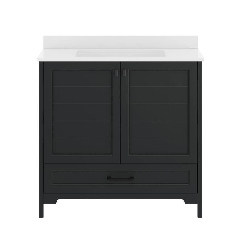 Bathroom Vanity with Undermount Sink, Cabinet, and Drawer