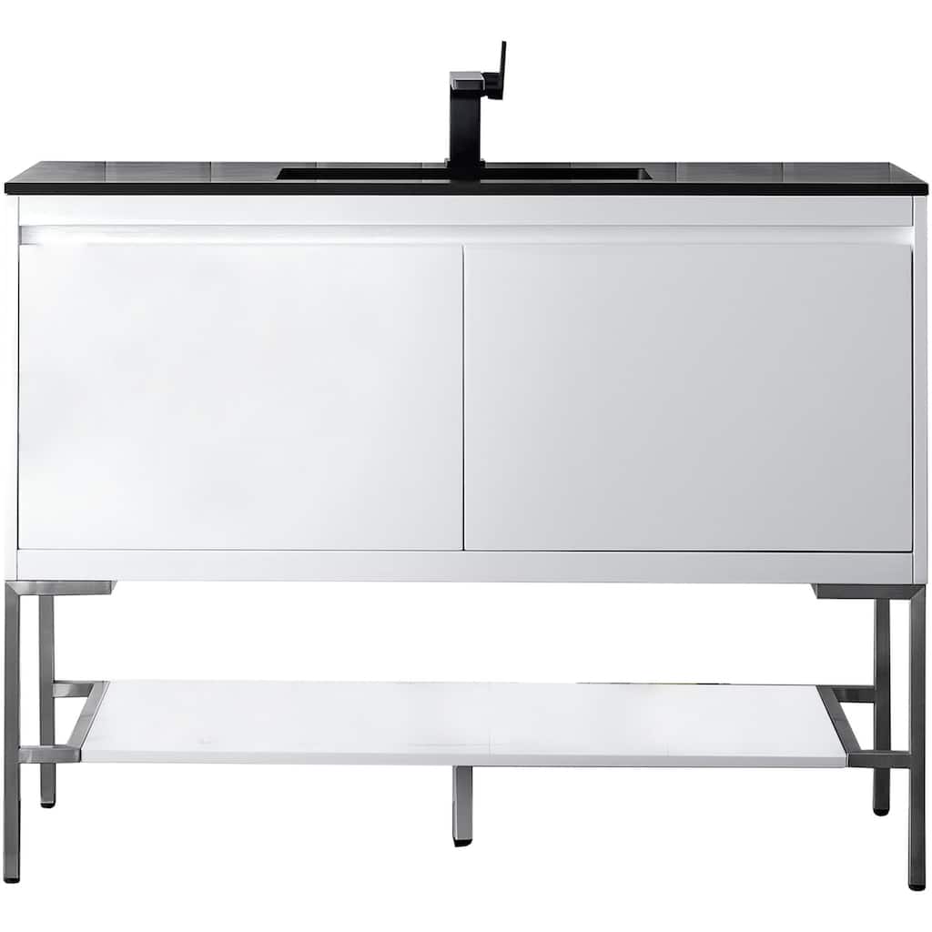 James Martin Vanities 805-V47.3-BN-CH Mantova 48" Single Basin Poplar