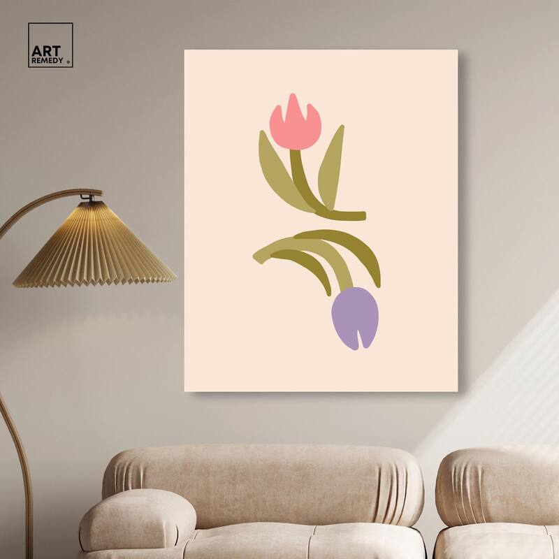 Tulips for my Twenties Canvas by Art Remedy, Gallery Wrapped