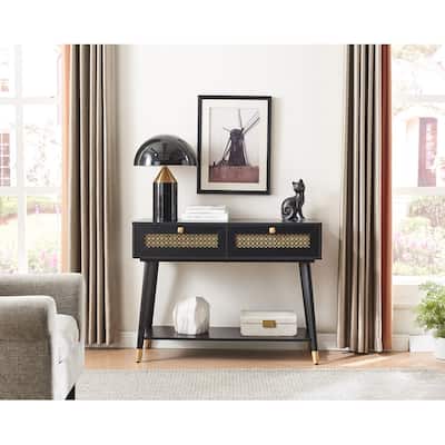 41.9'' Wood 2-Drawer Console Table