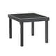 preview thumbnail 7 of 21, VredHom Outdoor Tempered Glass Top Aluminum Extendable Dining Table - 35.4 in W x 35.4-70.9 in L x 29.5 in H