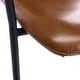 preview thumbnail 21 of 44, SAFAVIEH Tanner Mid-century Faux Leather Barstool - 25" W x 21.5" D x 39" H
