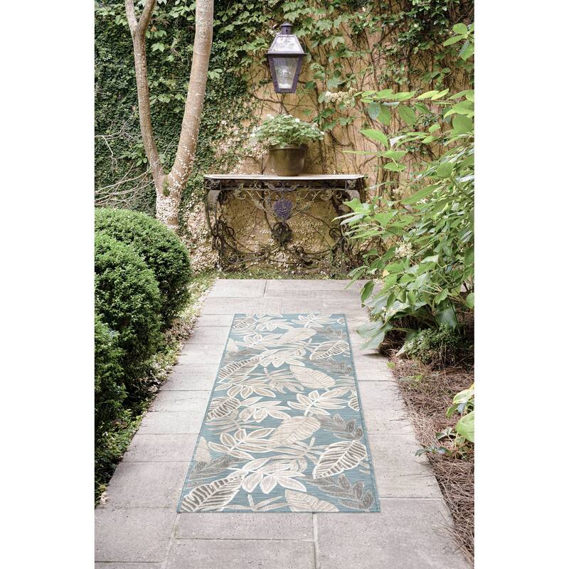 Tropicana Tropical Floral Indoor/Outdoor Area Rug