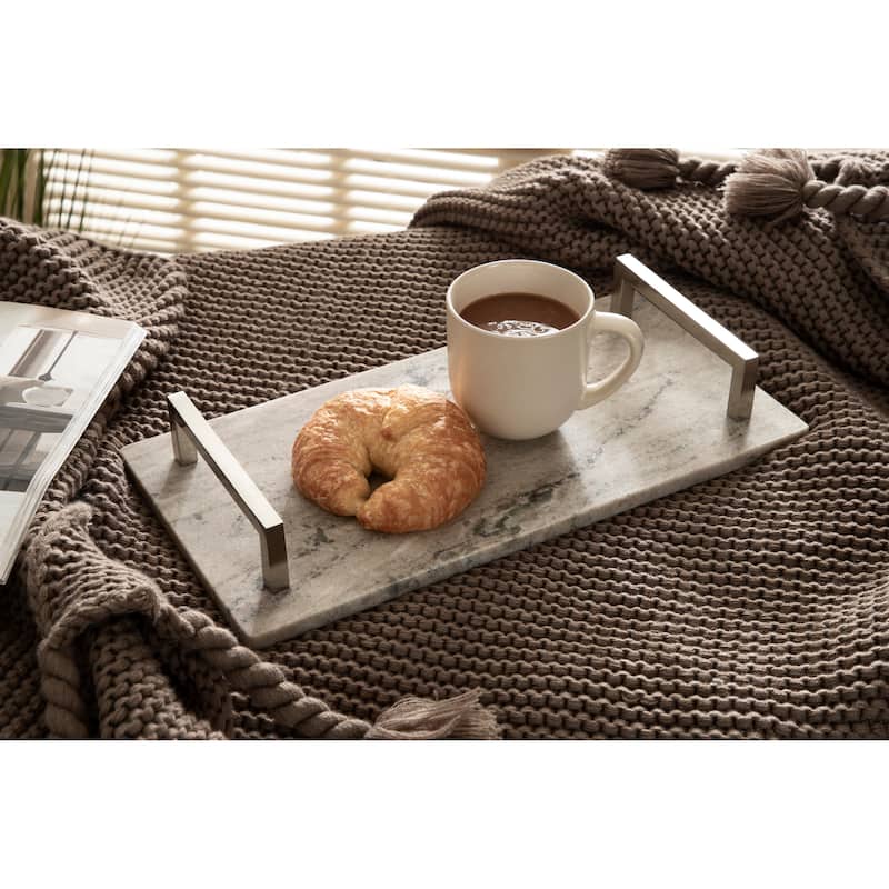 Kate and Laurel Graycott Decorative Marble Tray
