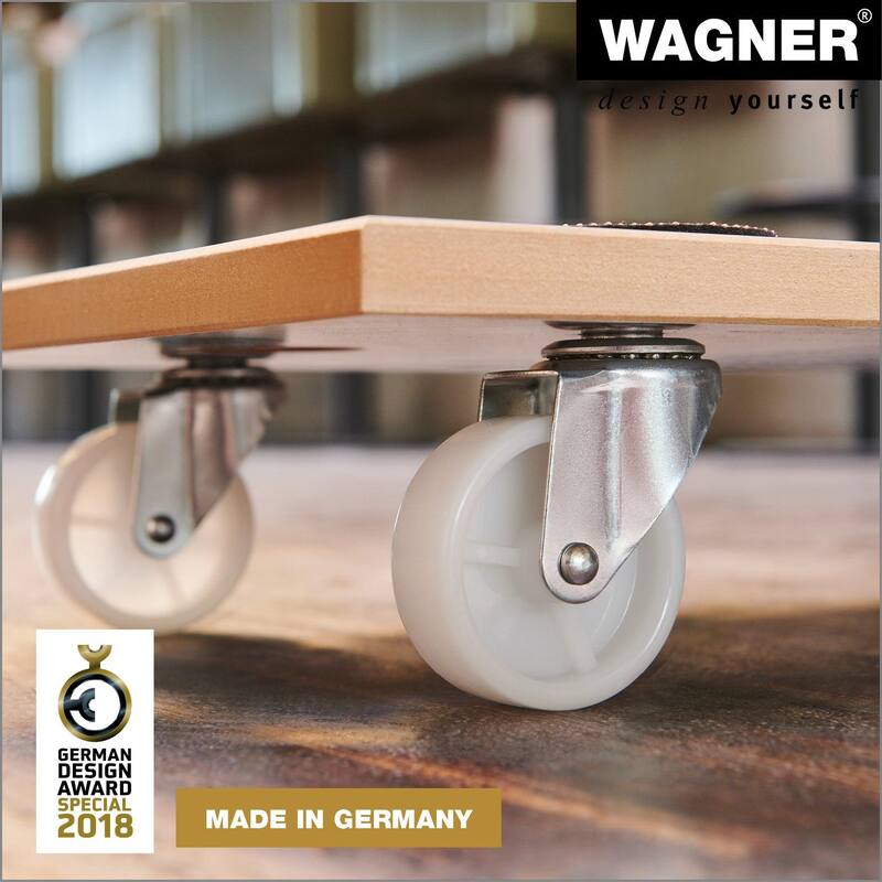 Wagner Moving Dolly with Weather-Resistant Coating, 23" x 12", Supports up to 440 lbs - 22.6x11.8x3.9