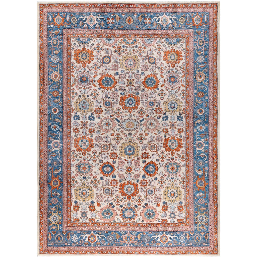 Serapi One-of-a-Kind Hand-Knotted Area Rug - Ivory - 8' 9" x 12' 1"