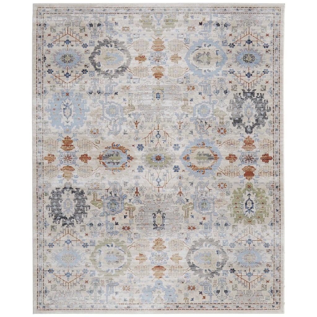 Grand Bazaar Claymore Machine Made Floral & Botanical Traditional Area Rug