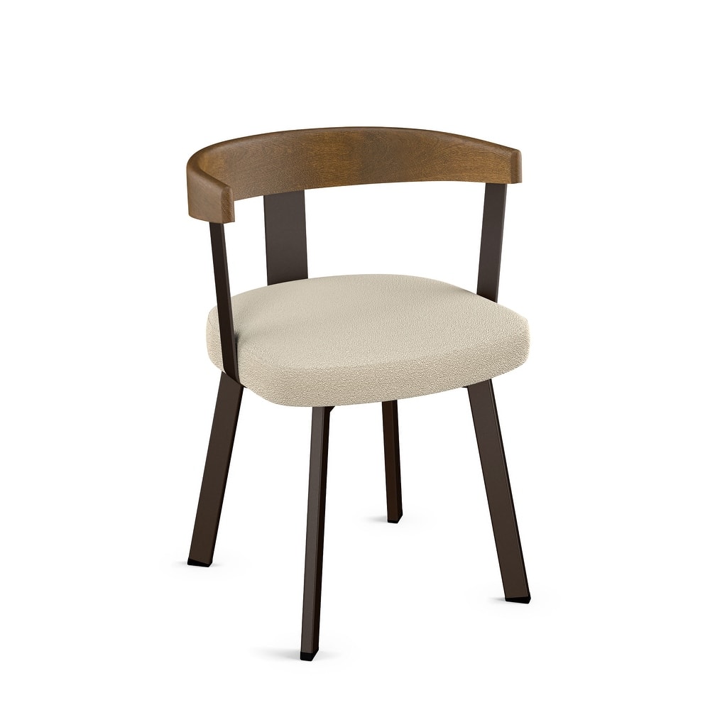 Amisco Lars Dining Chair with Wooden Backrest and Armrests