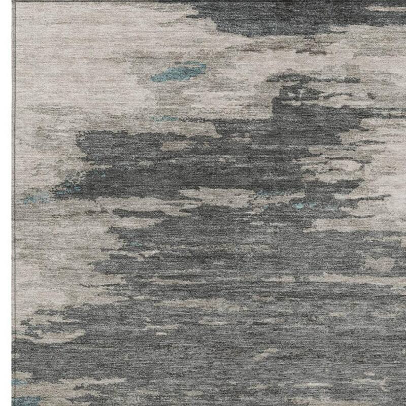 HomeRoots Abstract Transitional Rectangle Outdoor Rug
