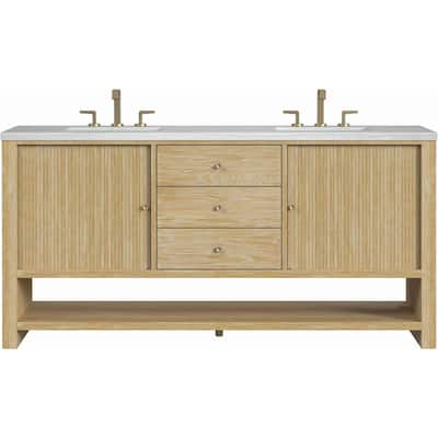 James Martin Vanities D404-V72-3AF Marigot 72" Double Basin Wood