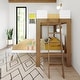 preview thumbnail 9 of 12, Max and Lily L-Shaped Twin over Full Bunk Bed with Ladder on End