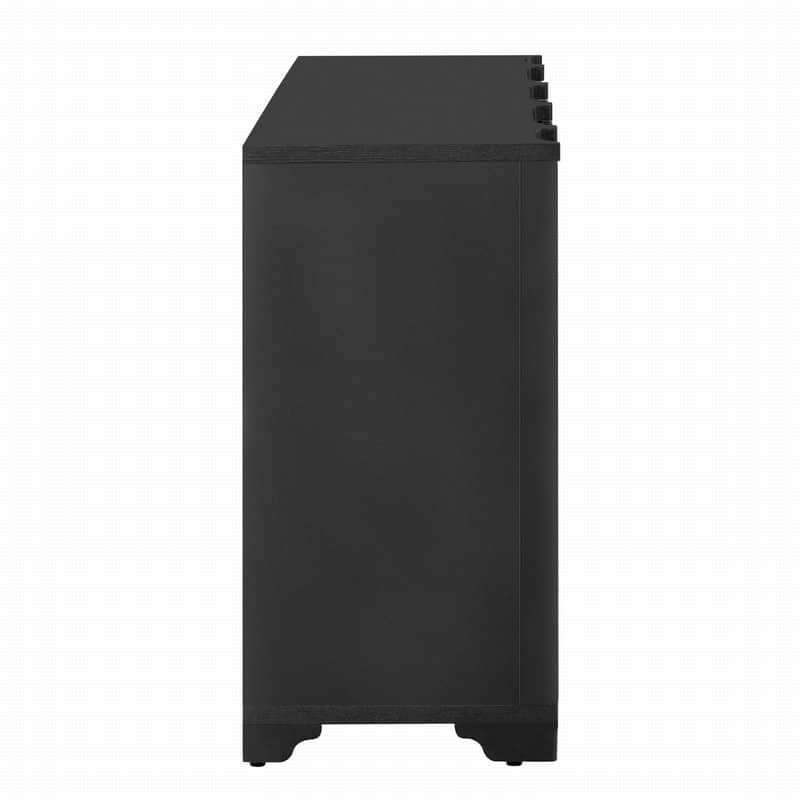 59.7" Modern 4-Door Sideboard with Luxurious Pine Veneer Finish