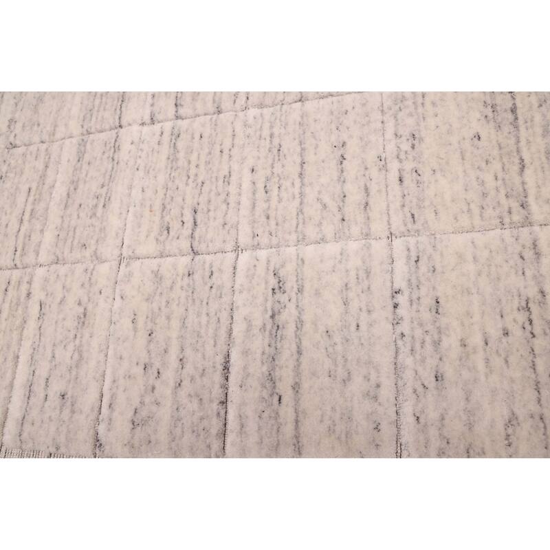 ECARPETGALLERY Hand-knotted Looma Light Grey Wool Rug - 8'3 x 9'11