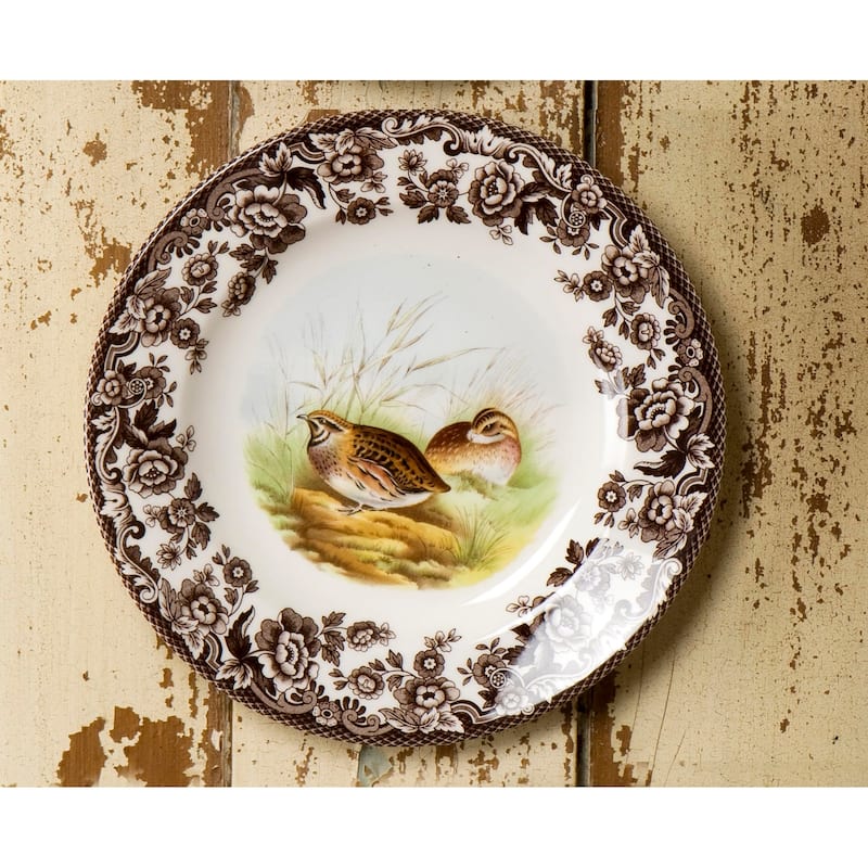 Spode Woodland Dinner Plate Birds Motif - 10.5