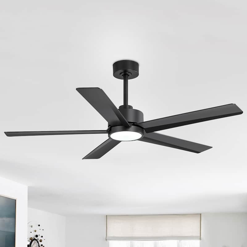 Breezary 65"/52"/42" 5-Blade LED Ceiling Fan with Light Kit and Remote