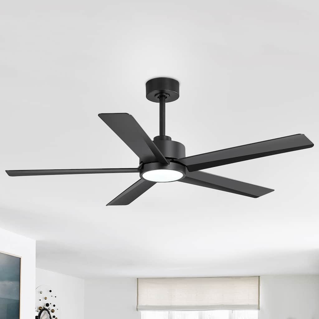 Breezary 65"/52"/42" 5-Blade LED Ceiling Fan with Light Kit and Remote