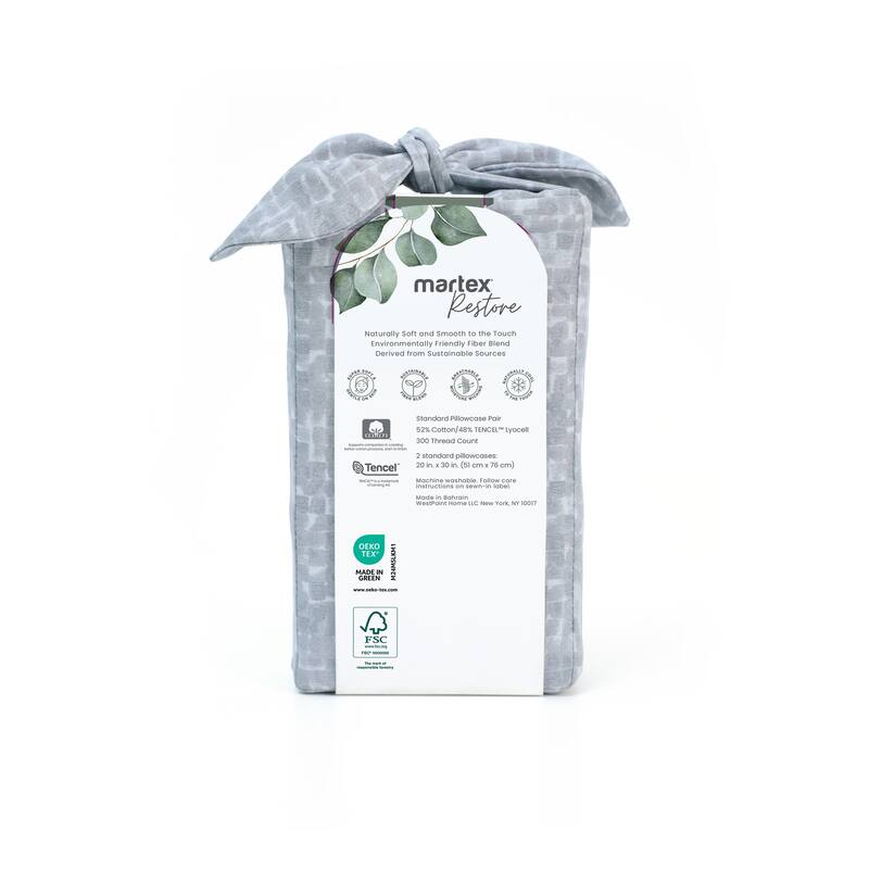 Martex Restore 300 Thread Count Pillowcases