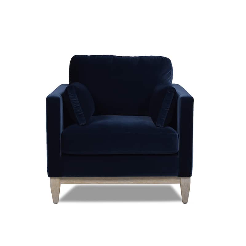 Knox 36" Modern Farmhouse Loose Pillow-Back Arm Chair