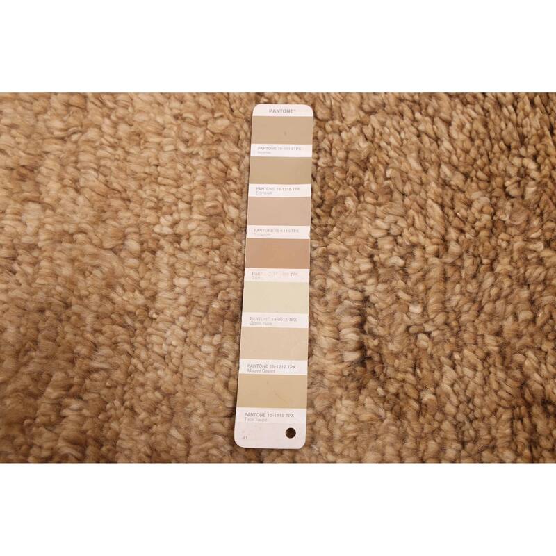 ECARPETGALLERY Hand-knotted Pak Finest Gabbeh Light Brown Wool Rug - 9'3 x 12'7