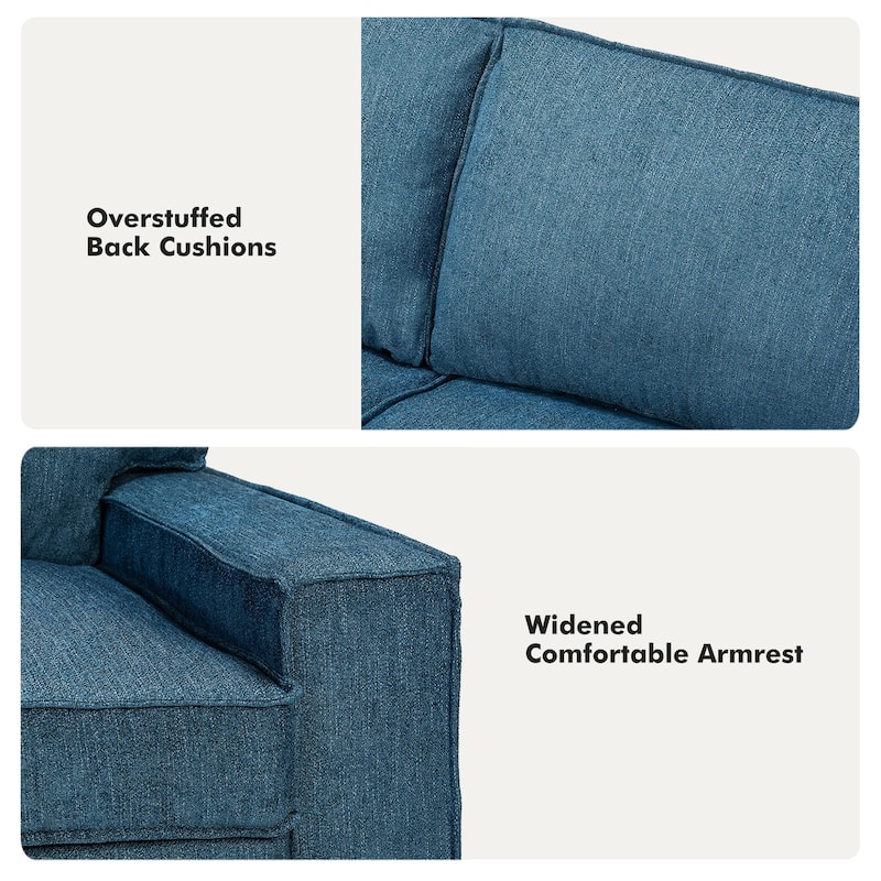 Badari Modern Pull Out Sleeper Sofa&Chaise with Storage by HULALA HOME