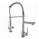 preview thumbnail 3 of 12, 2 Spout Single Handle Kitchen Faucet with Pull Down Sprayer Silver