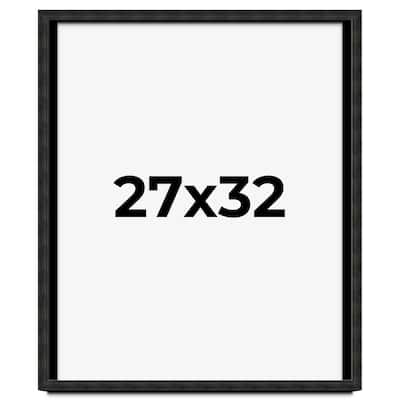 27x32 Shadow Box Black Rustic Barnwood Display Frame | 1.125 Inch