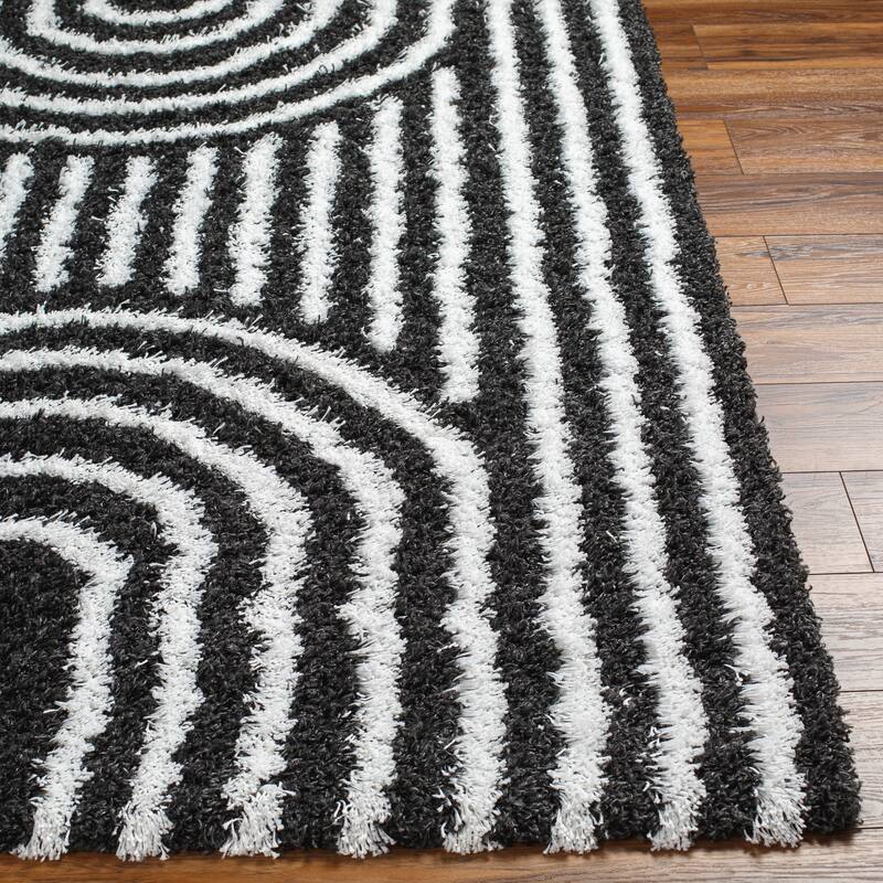 Livabliss Jamal Neutral Rainbow Plush Area Rug
