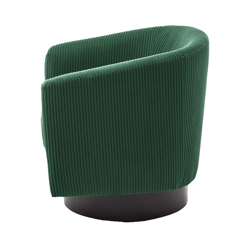 Modern Round Swivel Accent Chair Set of 2 Barrel Chair for Living Room
