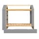 preview thumbnail 6 of 6, Grey Twin Size House Platform Bed with Storage Shelves and Twin Size Trundle
