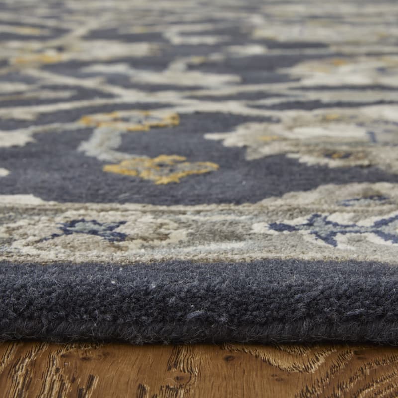 HomeRoots Floral Bohemian Rectangle Area Rug